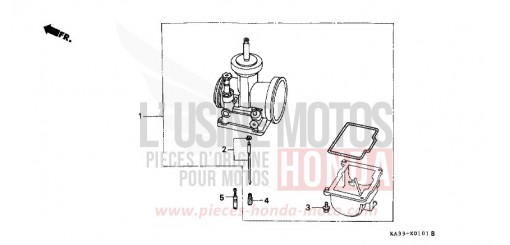 CARBURETOR OPTIONAL PARTS KIT (2) CR125RH de 1987